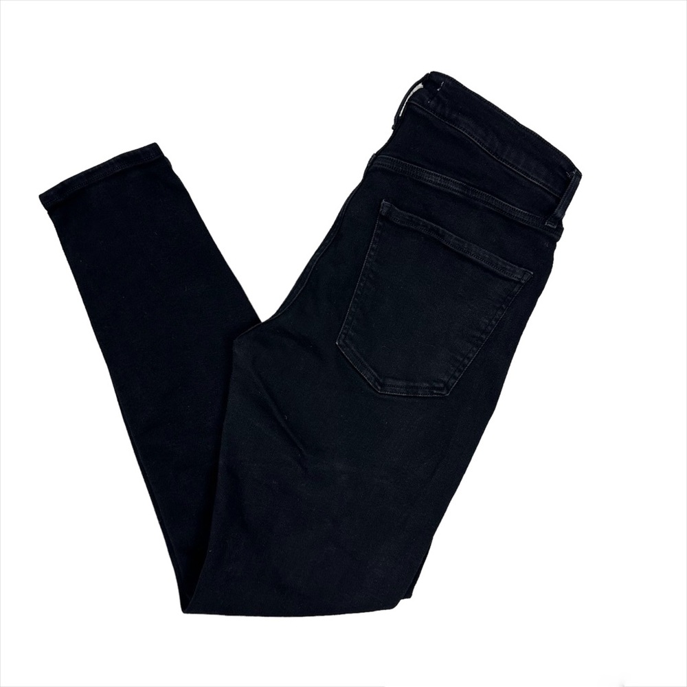 Agolde Womens Denim Black Jeans Dark Wash Pockets Regular Fit Skinny Leg Size 29